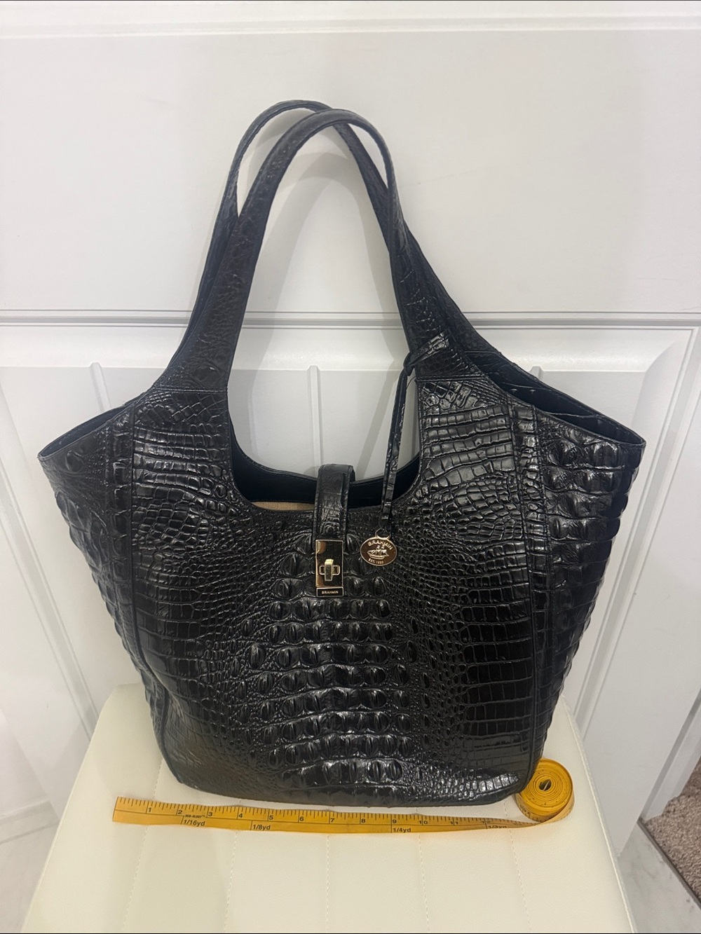 Authentic Brahmin Black Large Purse